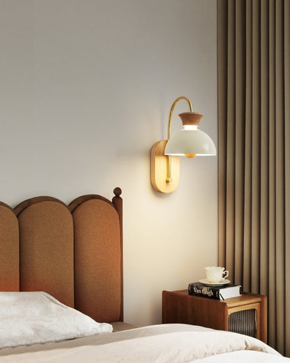 Wood Arc Wall Lamp